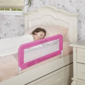 Dream On Me Mesh Security Deluxe Bed Rail In Pink